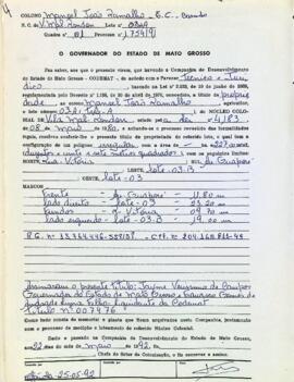 NÚMERO DO TÍTULO: 007476