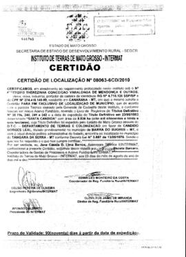NÚMERO DA CERTIDÃO: 08063-6CD.2010