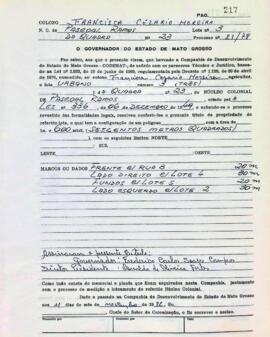 NÚMERO DO TÍTULO: SEM DADOS