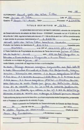 NÚMERO DO TÍTULO: 4174