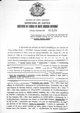 NÚMERO DO TÍTULO: 01434