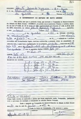 NÚMERO DO TÍTULO: 005201