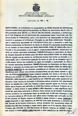 NÚMERO DA CERTIDÃO: 841.81