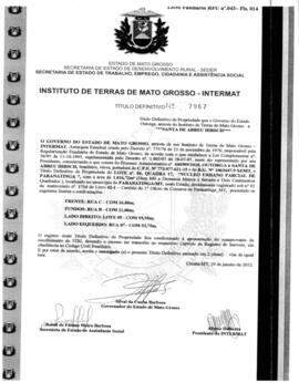 NÚMERO DO TÍTULO: 7967