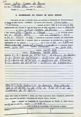 NÚMERO DO TÍTULO: SEM DADOS