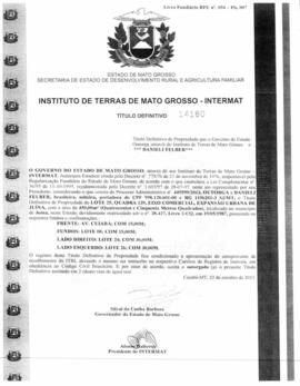 NÚMERO DO TÍTULO: 14180