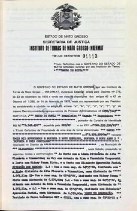 NÚMERO DO TÍTULO: 01113