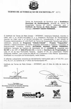 NÚMERO DO TERMO: 6071