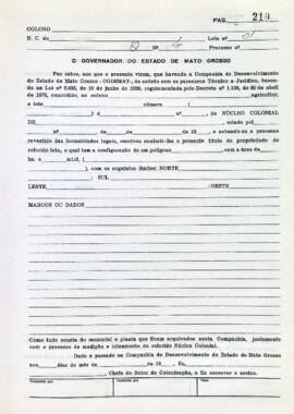 NÚMERO DO TÍTULO: SEM DADOS