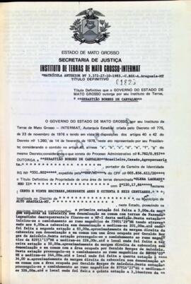 NÚMERO DO TÍTULO: 01838