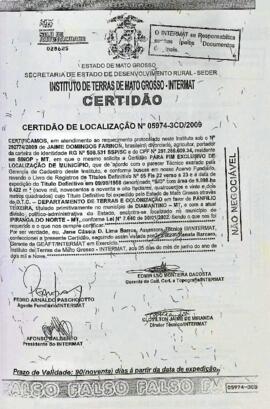NÚMERO DA CERTIDÃO: 05974-3CD.2009