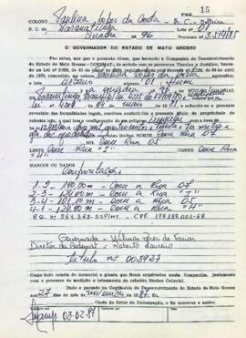 NÚMERO DO TÍTULO: 003927