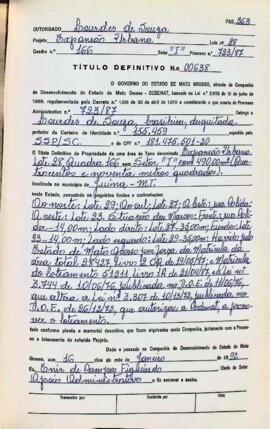 NÚMERO DO TÍTULO: 00638