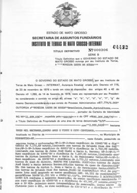 NÚMERO DO TÍTULO: 000306