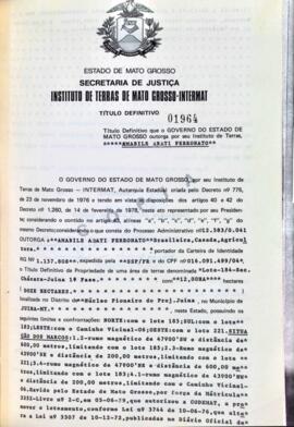 NÚMERO DO TÍTULO: 01964