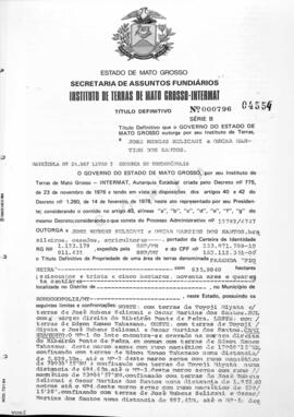 NÚMERO DO TÍTULO: 000796