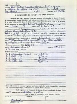 NÚMERO DO TÍTULO: SEM DADOS