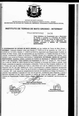 NÚMERO DO TÍTULO: 3436