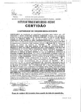 NÚMERO DA CERTIDÃO: 08034-5CD.2010