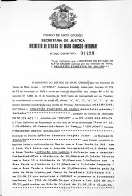 NÚMERO DO TÍTULO: 01420