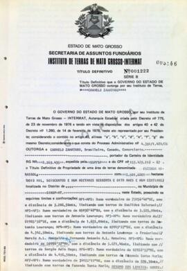 NÚMERO DO TÍTULO: 001222