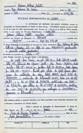 NÚMERO DO TÍTULO: 01964