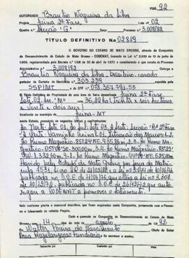 NÚMERO DO TÍTULO: 02819