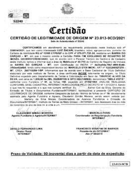 NÚMERO DA CERTIDÃO: 23013-9CD.2021
