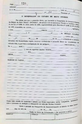 NÚMERO DO TÍTULO: SEM DADOS