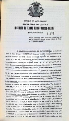 NÚMERO DO TÍTULO: 01977