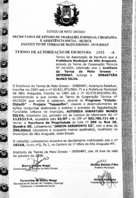 NÚMERO DO TERMO: 1650-A