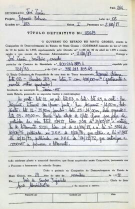 NÚMERO DO TÍTULO: 00619