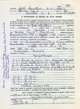 NÚMERO DO TÍTULO: 001785