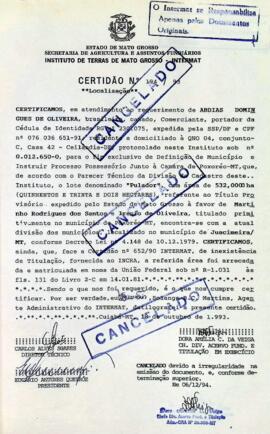 NÚMERO DA CERTIDÃO: 194.93