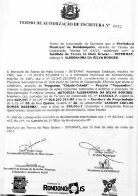 NÚMERO DO TERMO: 6621