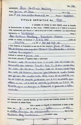 NÚMERO DO TÍTULO: 4320