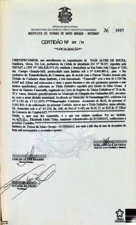 NÚMERO DA CERTIDÃO: 235.94
