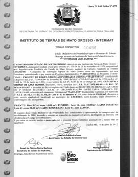 NÚMERO DO TÍTULO: 10455