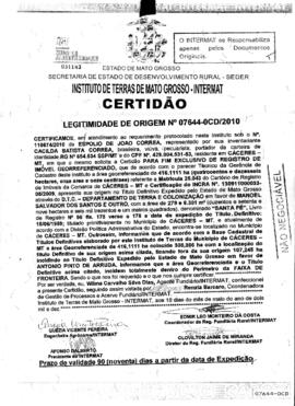 NÚMERO DA CERTIDÃO: 07644-0CD.2010