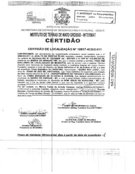 NÚMERO DA CERTIDÃO: 10817-4CD.2011