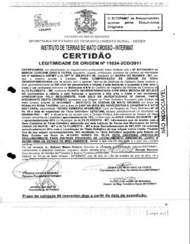 NÚMERO DA CERTIDÃO: 11024-2CD.2011