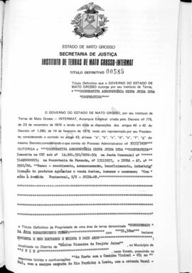 NÚMERO DO TÍTULO: 00585