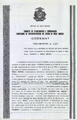 NÚMERO DO TÍTULO: 01307