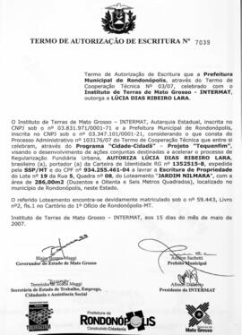 NÚMERO DO TERMO: 7039
