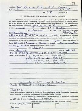 NÚMERO DO TÍTULO: 001832