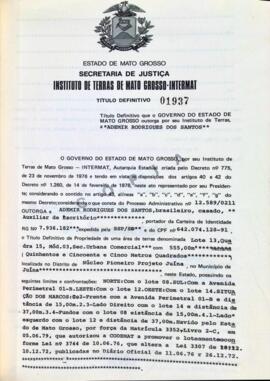 NÚMERO DO TÍTULO: 01937