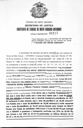 NÚMERO DO TÍTULO: 00517