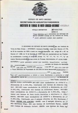NÚMERO DO TÍTULO: 001705
