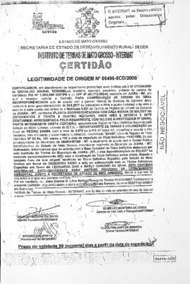 NÚMERO DA CERTIDÃO: 06496-0CD.2009