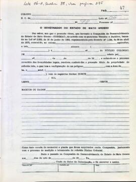 NÚMERO DO TÍTULO: SEM DADOS